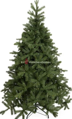KJ Kunstkerstbomen Kjkunstkerstbomen Malmo Kunstkerstboom De Luxe 180Cm Met Inclusief Led Verlichting 300 Led-Lampjes-1215 Pe Takken 180 Cm New