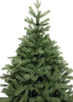 KJ Kunstkerstbomen Kjkunstkerstbomen Malmo Kunstkerstboom De Luxe 180Cm Met Inclusief Led Verlichting 300 Led-Lampjes-1215 Pe Takken 180 Cm New