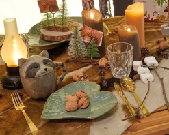 Everlands Kleine Volle Kerstboom In Jute Zak 45 Cm - Kunst Kerstbomen / Kunstbomen- Met 10 Lampjes - Op Batterijen Online