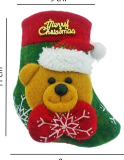 Knaak Kerstsokken> Kerstsok Beertje Voor Bestek En/Of In De Kerstboom - 1 Stuk - Kerstdecoratie