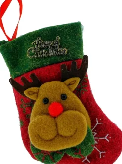 Knaak Kerstsokken> Kerstsok Rendier Voor Bestek En/Of In De Kerstboom - 4 Stuks - Kerstdecoratie