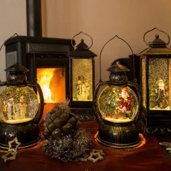 Konst Smide Konstsmide 3497 - Kerstdecoratie - 1 Lamps Led Sneeuwlantaarn Kerstman Watergevuld - Op Batterij - Voor Binnen - Warmwit Fashion