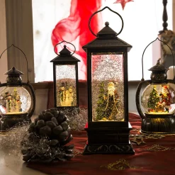 Konst Smide Konstsmide 3497 - Kerstdecoratie - 1 Lamps Led Sneeuwlantaarn Kerstman Watergevuld - Op Batterij - Voor Binnen - Warmwit Fashion