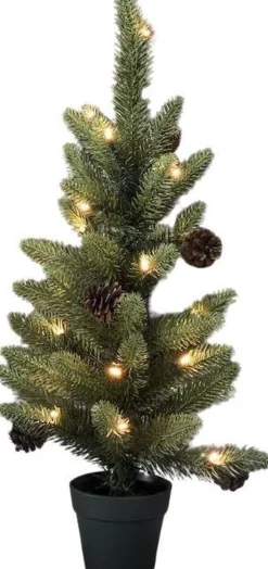 Konst Smide Konstsmide 3781 - Kerstdecoratie - 24 Lamps Led Kerstboompje - 60Cm - 6U En 9U Timer - Op Batterij - Voor Buiten - Warmwit Online