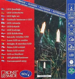 Konst Smide Konstsmide 6020 - Snoerverlichting - 80 Lamps Led Pizello - 1185 Cm - 24V - Voor Buiten - Warmwit Fashion