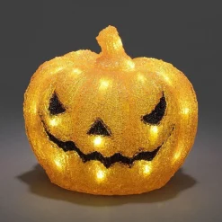 Konst Smide Konstsmide 6146 - Verlicht Kerstfiguur - 32 Lamps Led Acryl Pompoen - 23 Cm - 24V - Voor Buiten - Koelwit Fashion