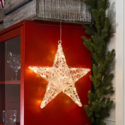 Konst Smide Konstsmide Led Acrylster Kerstverlichting - 34 Cm - 24 Lampjes - 24V - Voor Binnen - Warmwit Flash Sale