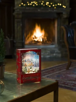 Konst Smide Konstsmide Led Sneeuwlantaarn Boek Vliegende Kerstman Met Slee New