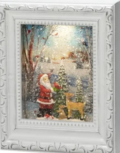 Konst Smide Konstsmide Led Sneeuwlantaarn Fotoframe Met Kerstman In De Sneeuw Online