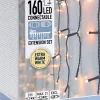 Nampook Koppelbare Ijspegelverlichting - 160 Led - 3M - Warm Wit Binnen/Buiten Verlichting New