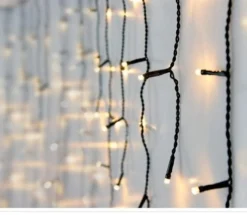 Nampook Koppelbare Ijspegelverlichting - 160 Led - 3M - Warm Wit Binnen/Buiten Verlichting New