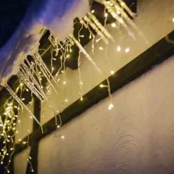 Nampook Koppelbare Ijspegelverlichting - 160 Led - 3M - Warm Wit Binnen/Buiten Verlichting New