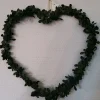 Merkloos Kerstkransen>Krans - Hartvorm - Groen Blad - Kunststof