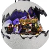 Kristmar Kersthanger> Kerstbal Met Led Verlichting En Muziek – Kerstbal Met Draaiende Carrousel – Stevig Kerstbeeldje – L29.5Xb21.5Xh28.5 Cm – Polyresin – Led - Multicolor