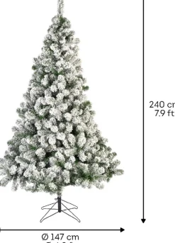Everlands Kunst Kerstboom Imperial Pine - 980 Tips - Met Sneeuw - 240 Cm Outlet