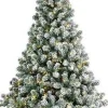 Everlands Kunst Kerstboom Imperial Pine Met Sneeuw En Verlichting150 Cm - Kunstbomen Clearance