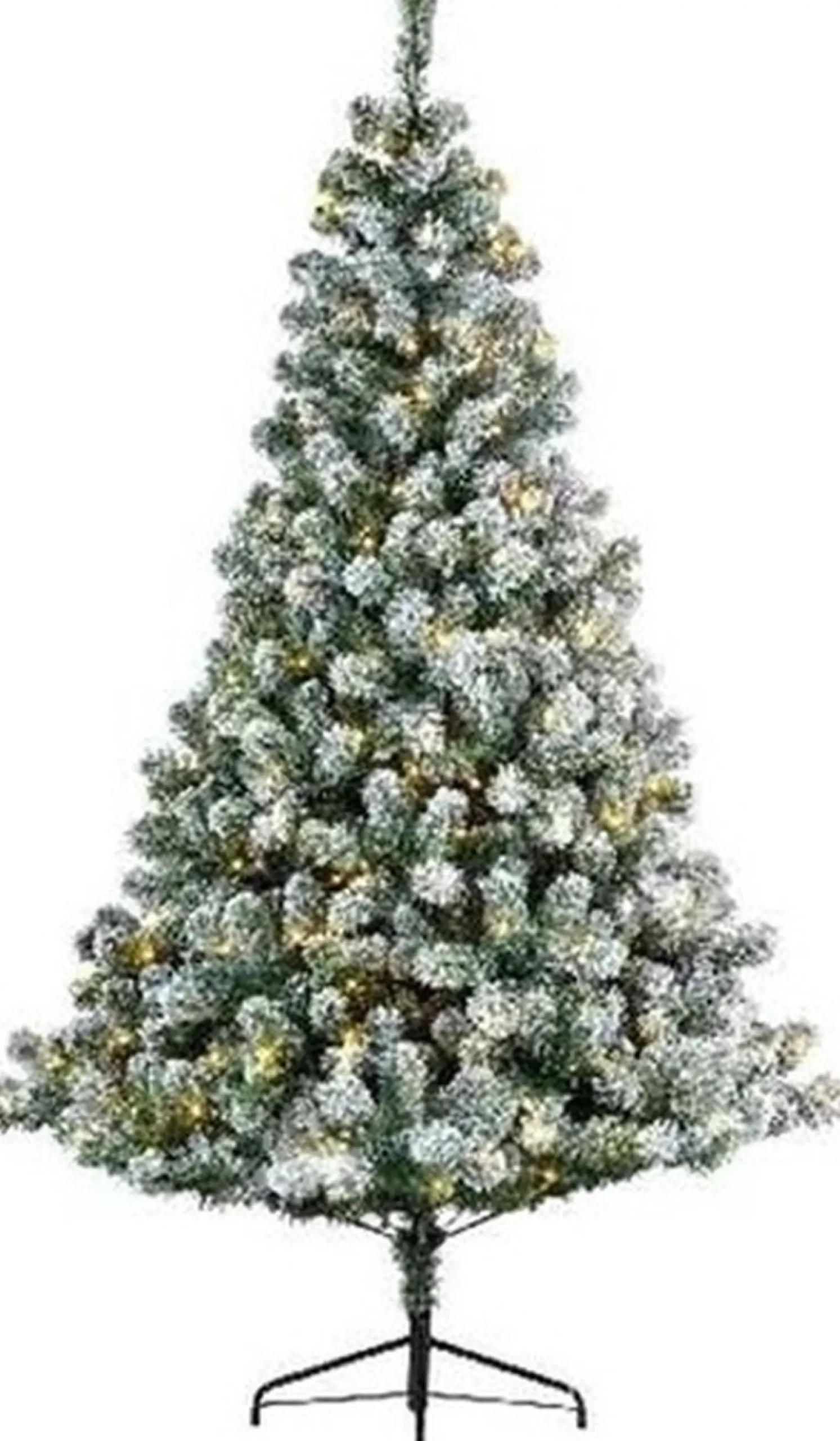 Everlands Kunst Kerstboom Imperial Pine Met Sneeuw En Verlichting150 Cm - Kunstbomen Clearance