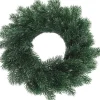 Merkloos Kerstkransen>Kunst Kerstkrans Blauwgroen 35 Cm