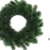 Merkloos Kerstkransen>Kunst Kerstkrans Groen 35 Cm Met Ijzeren Hanger - Kerst Decoratie Kransen Van Dennentakken