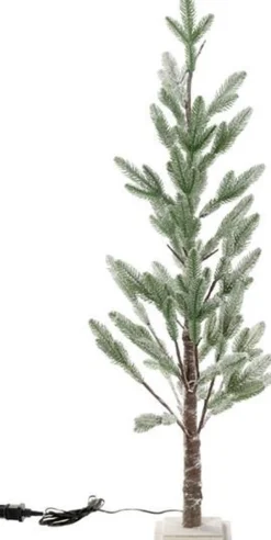 vanNatuurlijk.nl Kunstboom | Kerst | Deluxe | Groen Met Sneeuw | Met Verlichting | 220 Cm Hot