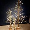 vanNatuurlijk.nl Kunstboom | Kerst | Koperkleur | Glitter | Met Verlichting | H180Cm Hot