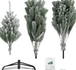Juskys Kunstkerstboom / Kerstboom Talvi - 180 X 102 Cm - Sneeuw - Incl. Voet Outlet