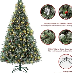 Merkloos Kunstkerstboom – Premium Kwaliteit - Realistische Kerstboom – Duurzaam 100 X 30 X 30 Cm Clearance