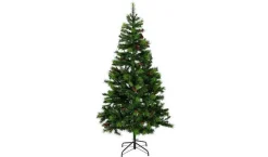 Argos Kunstkerstboom 6Ft Versierd Met Traditionele Dennenappels En Rustieke Bessen | 180 X 100Cm Fashion