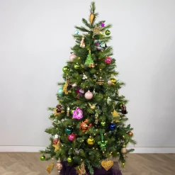 King Tree Kunstkerstboom '' - Met Verlichting - 250 Led Lampjes - 114 Cm -180 Cm Store