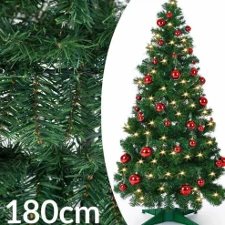 Casaria Kunstkerstboom Pop-Up, 180 Cm, Met Decoratie En Verlichting Sale