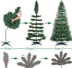 Casaria Kunstkerstboom Pop-Up, 180 Cm, Met Decoratie En Verlichting Sale