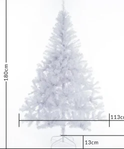 Casaria Kunstkerstboom, Wit, 180 Cm, Kerstboom, Met Standaard Online