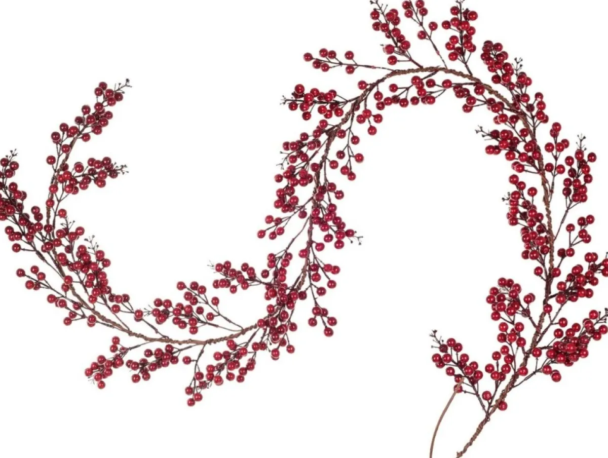 Selwo Guirlandes>Kunstmatige Rode Bessenslinger, Bessenslinger, Bourgogne Bessen Slinger Voor Kerstdecoratie