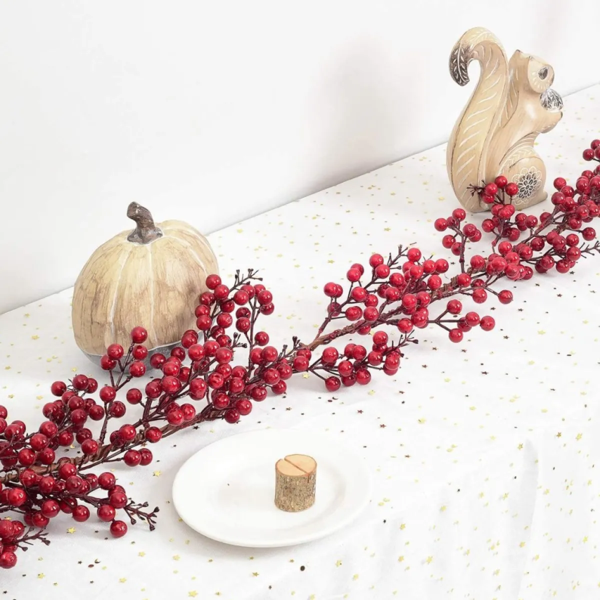 Selwo Guirlandes>Kunstmatige Rode Bessenslinger, Bessenslinger, Bourgogne Bessen Slinger Voor Kerstdecoratie