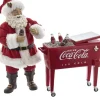 Kurt S. Adler Kerstbeelden> -Coca-Cola® Fabriche Santa + Table Cooler