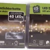 Eco-Led Led Draad Verlichting - 40 Leds - 4,2 Meter - Warm Wit - Kerstverlichting - Werkt Op Batterij - Voor Binnen - Timer - Voordeel Set Van 2 Stuks Cheap