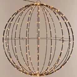 ecd-Germany Led Glow Ball O 60Cm Met 400 Leds Extra Warm Wit Gemaakt Van Metaal Online