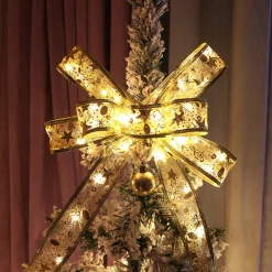 Merkloos Led Kerstboom Licht Lint- 5 Meter 50 Led Lichtjes-Werkt Op Batterij-Kerstdecoratie-Warm Wit Licht-Goud Clearance