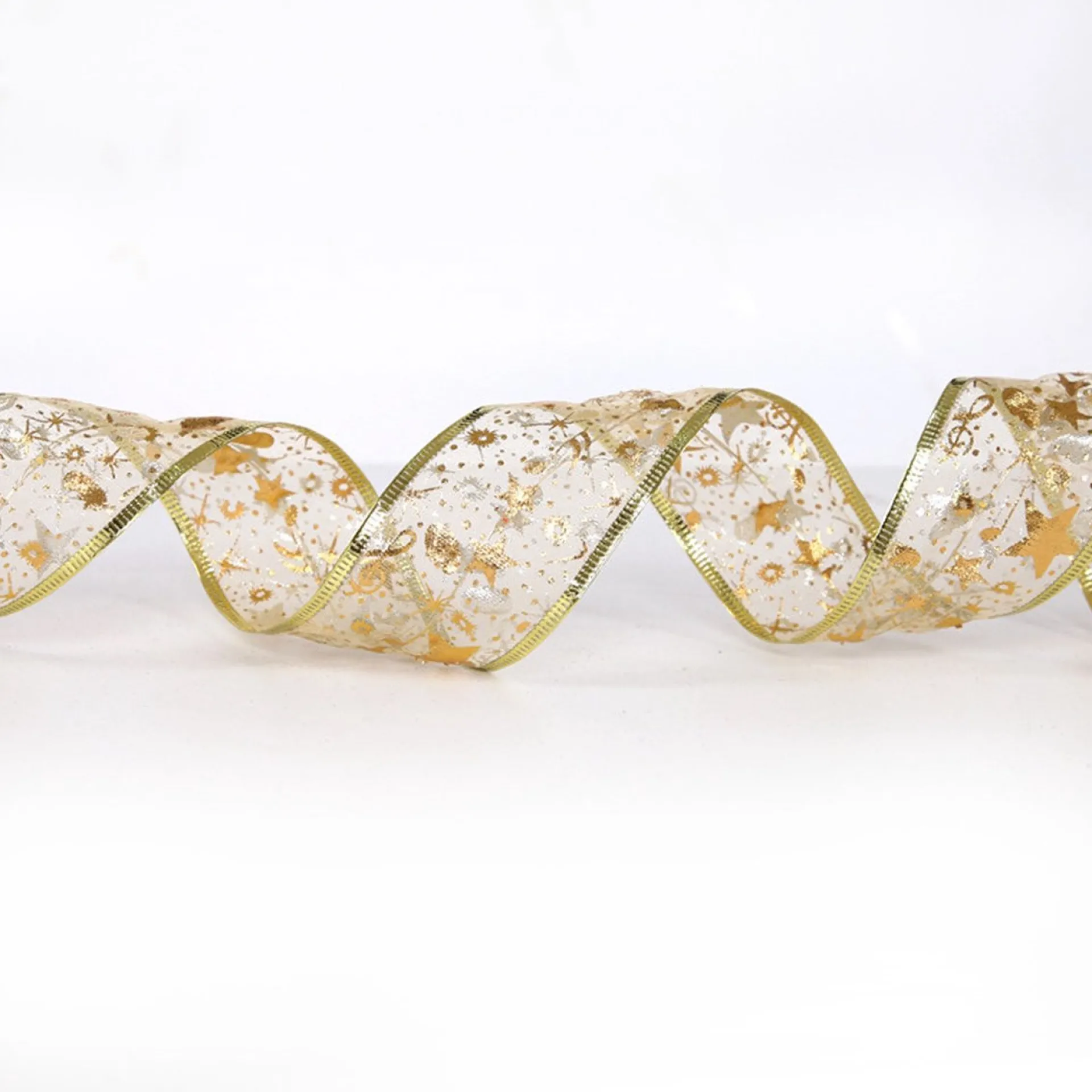 Merkloos Led Kerstboom Licht Lint- 5 Meter 50 Led Lichtjes-Werkt Op Batterij-Kerstdecoratie-Warm Wit Licht-Goud Clearance