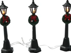 Banzaa Kerststallen>Led Kerstdorp Verlichting Lantaarn Set 3 Stuks