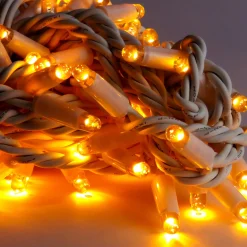 Solistech Led Kerstverlichting Eter Koppelbaar - 100 Lichtpuntjes - Ip65 Waterdicht - Extra Warm Wit 2200K - Hoogwaardige Rubberen Kabel - Energiezuinig 6W - Incl. Stekker 10 M New