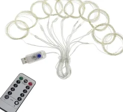 Merkloos Led Kerstverlichting Lichtgordijn - 3 Meter - Warm Wit - 300 Lichten Cheap