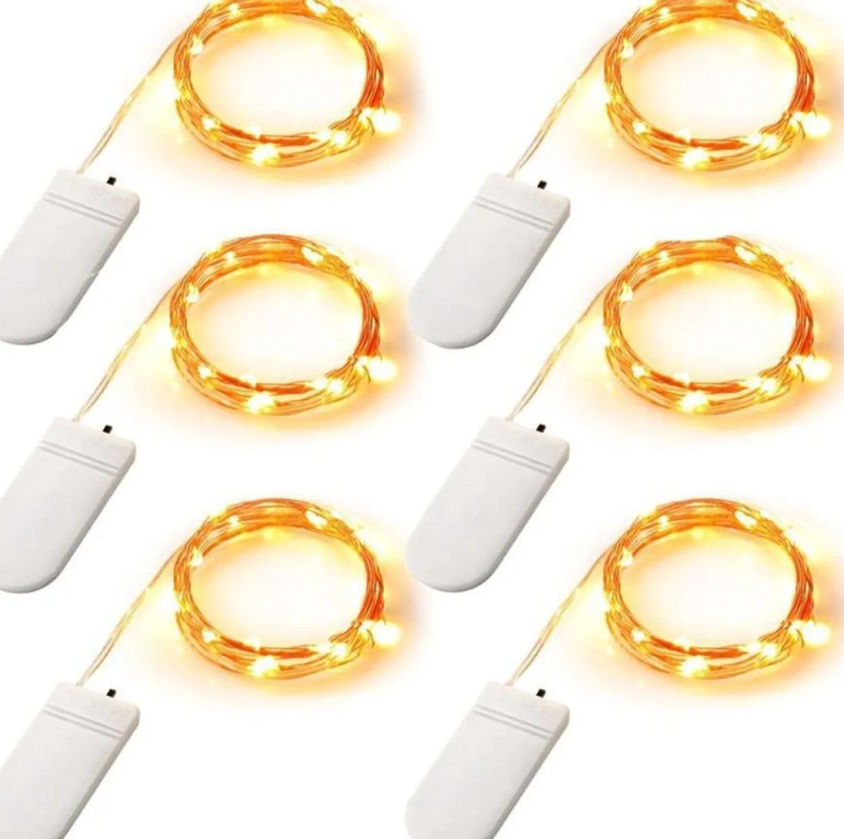 Wondersathome Kersthanger>Led Lampjes - Kerstlampjes - Kerstverlichting - 20 Warm Wit Lampjes - 2 Meter - Inclusief Batterijen - Lichtsnoer - Sfeerverlichting - Draadverlichting -