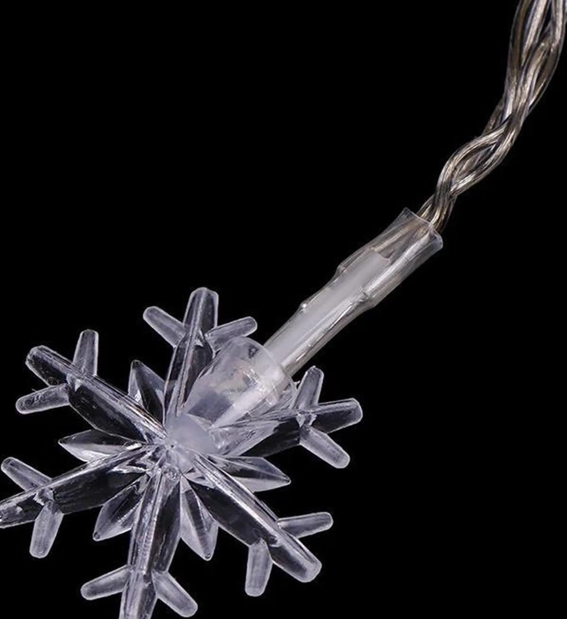 Brill-ligfut Led Lampjes Slinger - Sneeuwvlokken - 6 Meter - 40 Lichtjes - Wit Licht - Kerst - Winter - Lichtsnoer Op Batterij Cheap