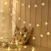 Brill-ligfut Led Lampjes Slinger - Sterretjes - 4,5 Meter - 30 Lichtjes - Warm White - Batterij - Slaapkamer - Lichtsnoer Clearance