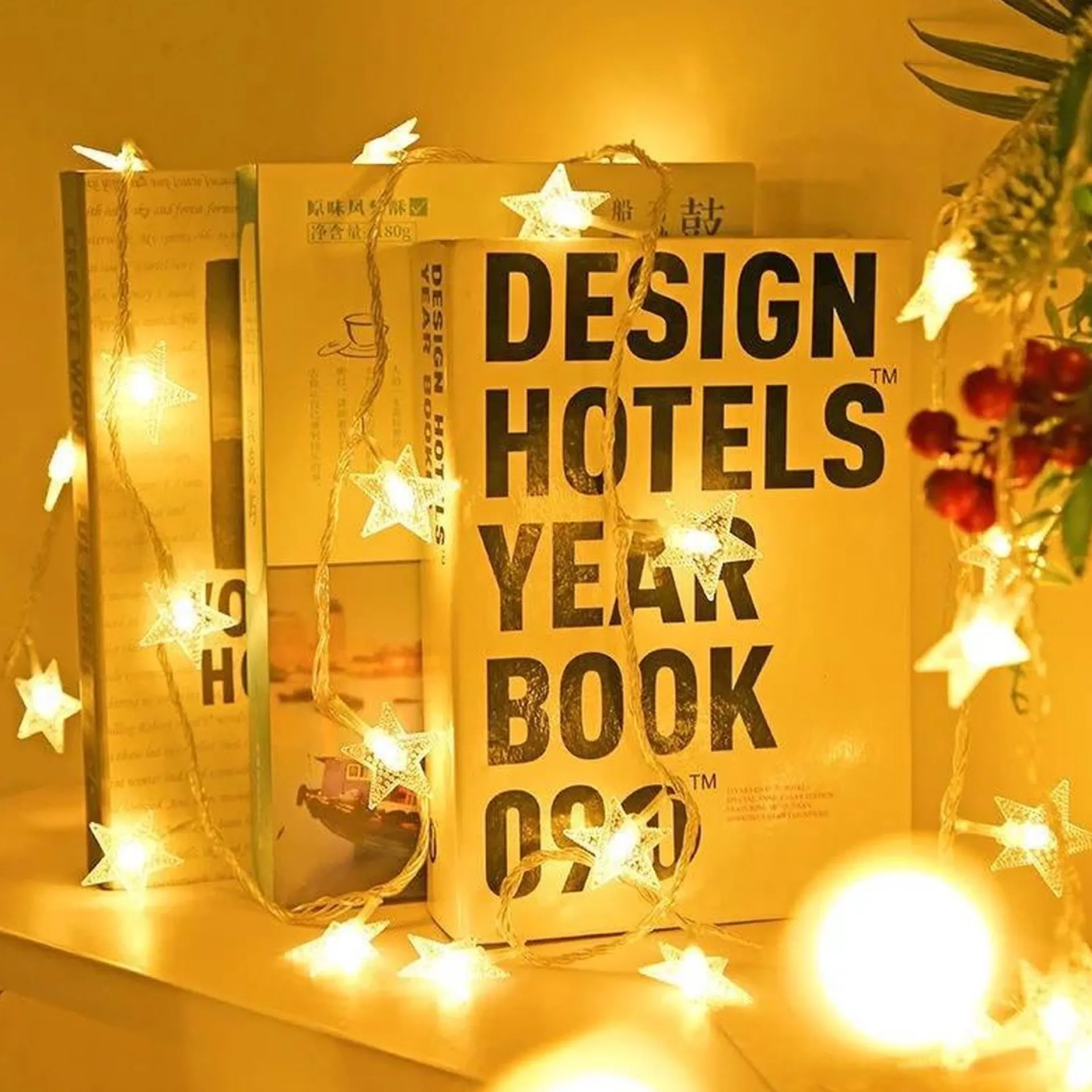 Brill-ligfut Led Lampjes Slinger - Sterretjes - 4,5 Meter - 30 Lichtjes - Warm White - Batterij - Slaapkamer - Lichtsnoer Clearance