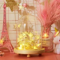 Brill-ligfut Led Lampjes Slinger - Sterretjes - 4,5 Meter - 30 Lichtjes - Warm White - Batterij - Slaapkamer - Lichtsnoer Clearance