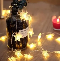 Brill-ligfut Led Lampjes Slinger - Sterretjes - 3 Meter - 20 Lichtjes - Warm White - Lichtsnoer - Batterij - Knipperfunctie - Slaapkamer Online