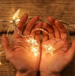 Brill-ligfut Led Lampjes Slinger - Sterretjes - 3 Meter - 20 Lichtjes - Warm White - Lichtsnoer - Batterij - Knipperfunctie - Slaapkamer Online