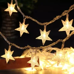 Brill-ligfut Led Lampjes Slinger - Sterretjes - 3 Meter - 20 Lichtjes - Warm White - Lichtsnoer - Batterij - Knipperfunctie - Slaapkamer Online